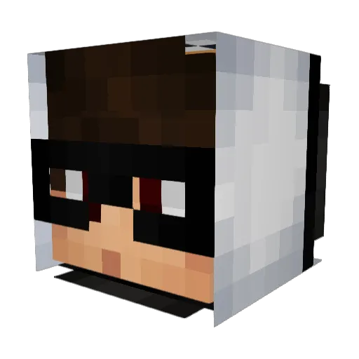 CheckDaStats Minecraft avatar head, 3D render