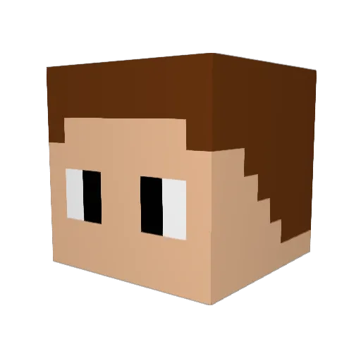 CheckOut123 Minecraft avatar head, 3D render