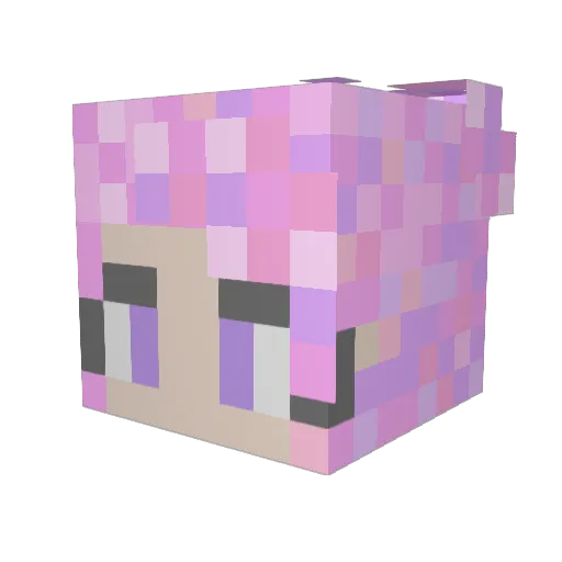 CheckOutMyNether Minecraft avatar head, 3D render