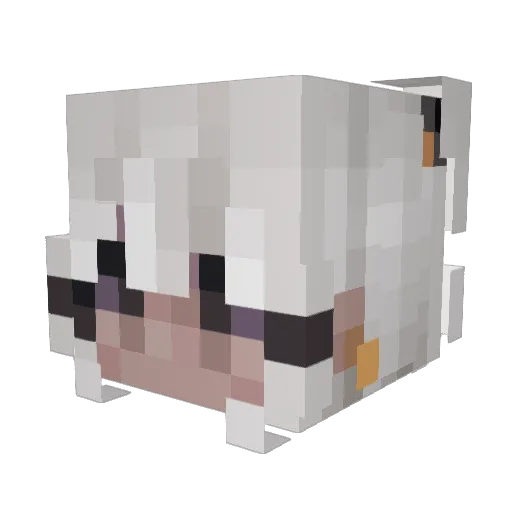 Check_N_Mate Minecraft avatar head, 3D render