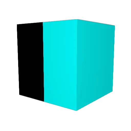 CheckerByte Minecraft avatar head, 3D render