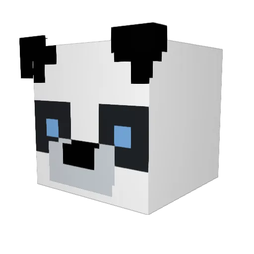 Checkirout Minecraft avatar head, 3D render