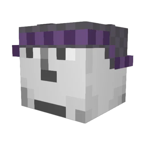 Checkit2 Minecraft avatar head, 3D render