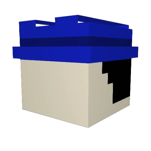 CheckmateT Minecraft avatar head, 3D render