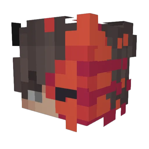 Checkpoint1 Minecraft avatar head, 3D render