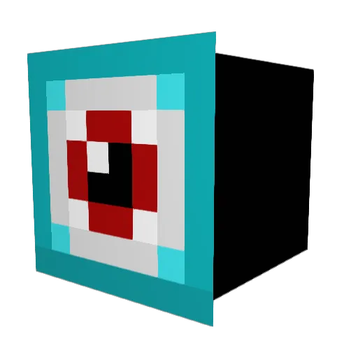 Checksumfail Minecraft avatar head, 3D render