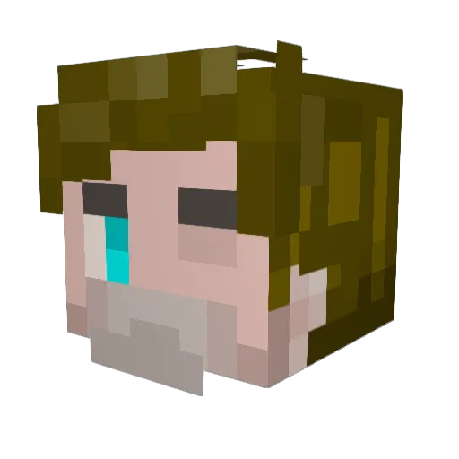 Checotay Minecraft avatar head, 3D render
