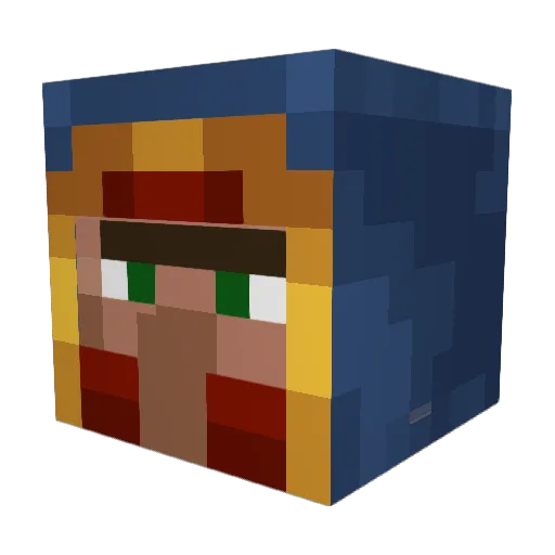 Checzko09 Minecraft avatar head, 3D render
