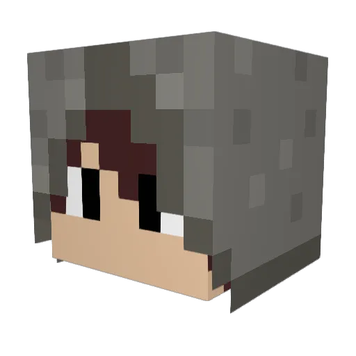 ChedCraft Minecraft avatar head, 3D render