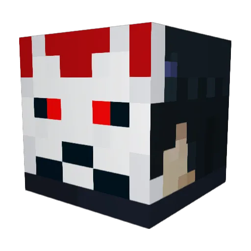 ChedYou Minecraft avatar head, 3D render