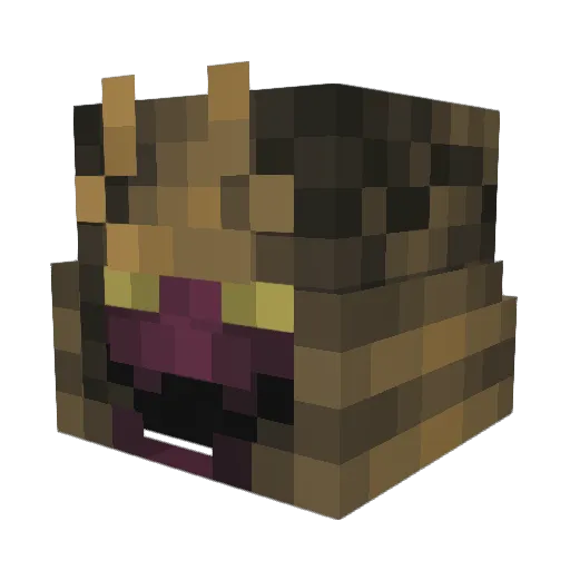CheddahK Minecraft avatar head, 3D render