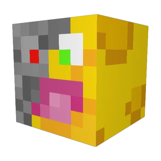 CheddarPlaysMC Minecraft avatar head, 3D render