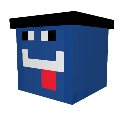 CheddarX2 Minecraft avatar head, 3D render