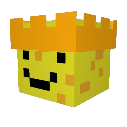 Cheddar_KingVI Minecraft avatar head, 3D render