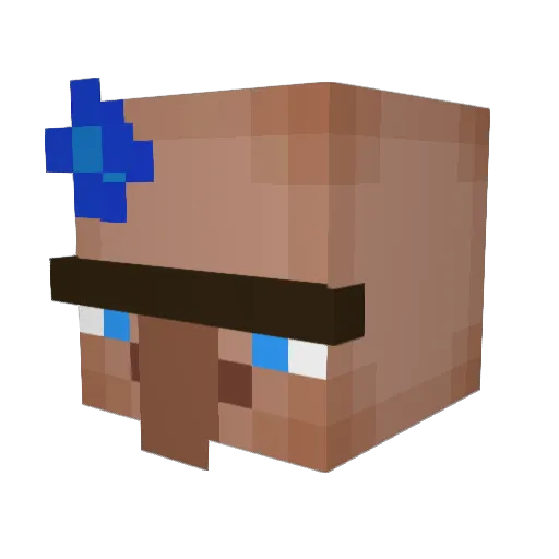 ChedderCheese Minecraft avatar head, 3D render