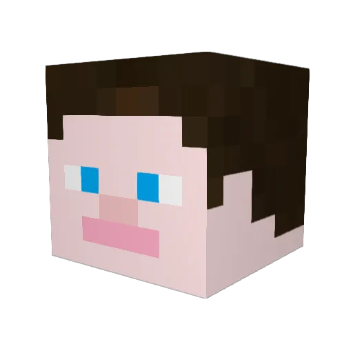 ChedderM Minecraft avatar head, 3D render
