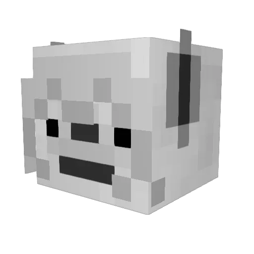 CheddyH Minecraft avatar head, 3D render