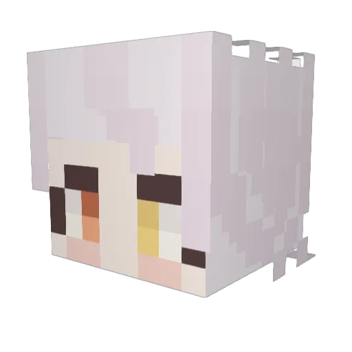 Chedring Minecraft avatar head, 3D render