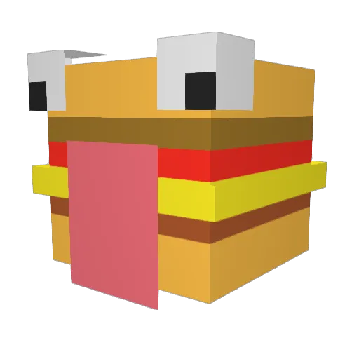 CheeCheez Minecraft avatar head, 3D render