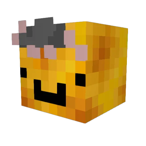 CheeZey1001 Minecraft avatar head, 3D render
