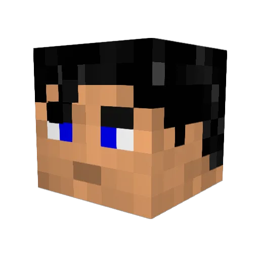 CheecK Minecraft avatar head, 3D render