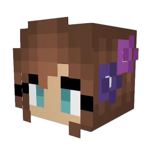 Cheeeeeeeeeeeesy Minecraft avatar head, 3D render