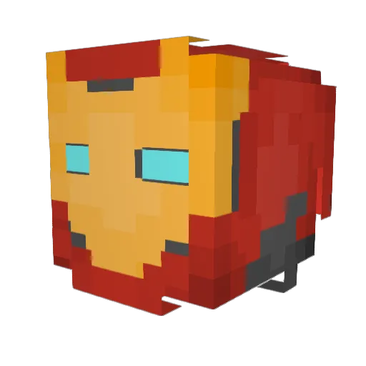 Cheeeeeeers Minecraft avatar head, 3D render