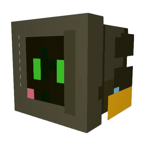 Cheeesypuff Minecraft avatar head, 3D render