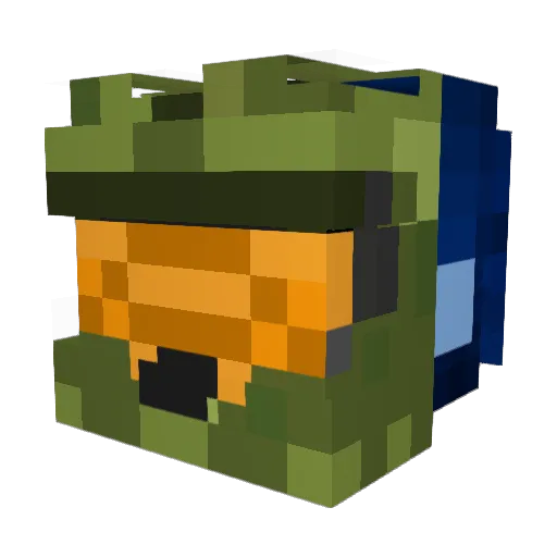 Cheeker18 Minecraft avatar head, 3D render