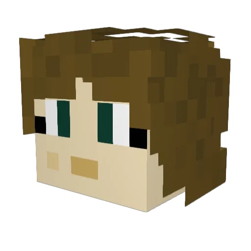CheekiestHarpy Minecraft avatar head, 3D render