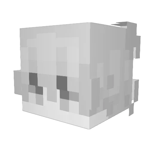 Cheekkyy Minecraft avatar head, 3D render