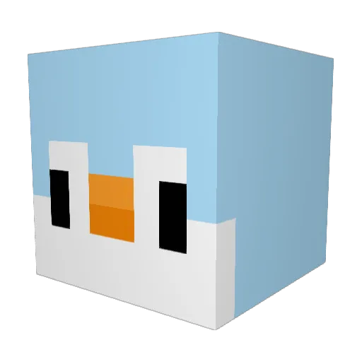 Cheekmeat Minecraft avatar head, 3D render