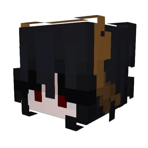 Cheeks10 Minecraft avatar head, 3D render