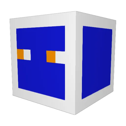 CheeksBurger Minecraft avatar head, 3D render