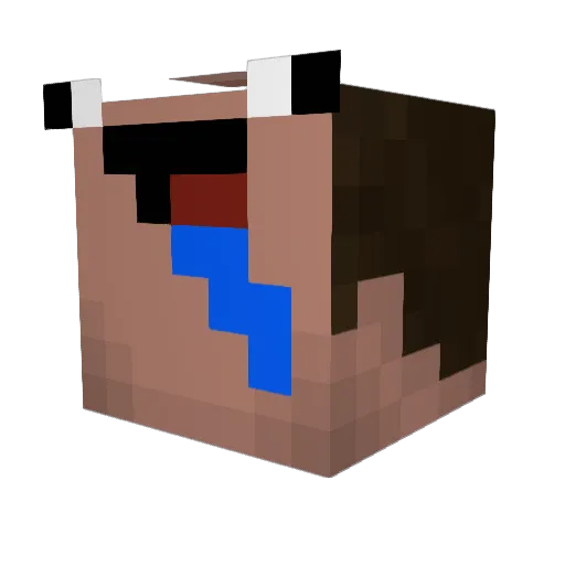 CheekyBreekie Minecraft avatar head, 3D render