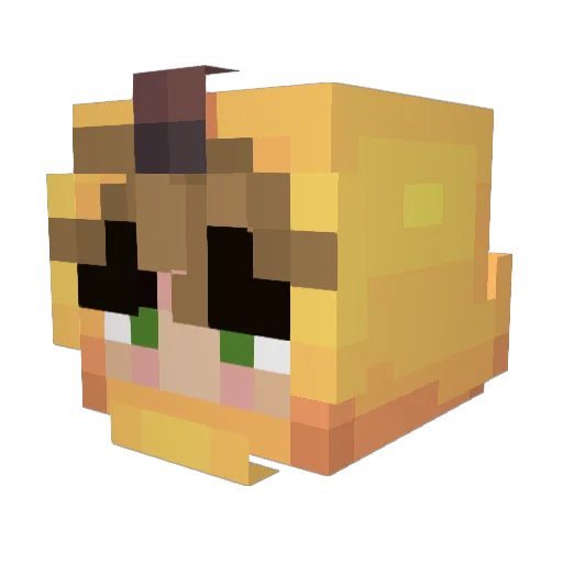 CheekyButtercup Minecraft avatar head, 3D render