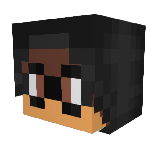 CheekyThePenguin Minecraft avatar head, 3D render