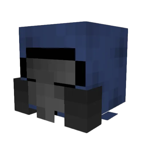Cheel_ Minecraft avatar head, 3D render