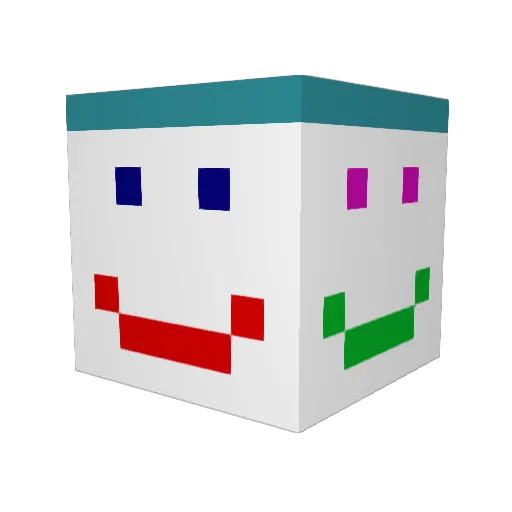 Cheems030 Minecraft avatar head, 3D render