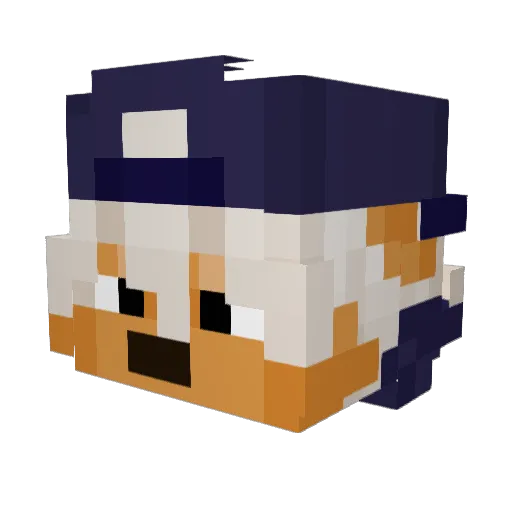 CheemsHyper Minecraft avatar head, 3D render