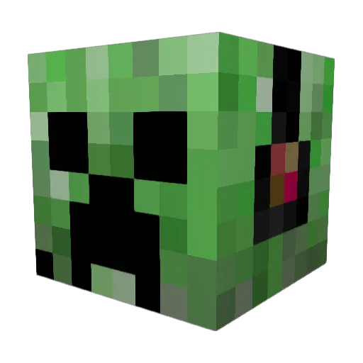 Cheeps06 Minecraft avatar head, 3D render