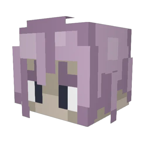 CheerfulBabayaga Minecraft avatar head, 3D render