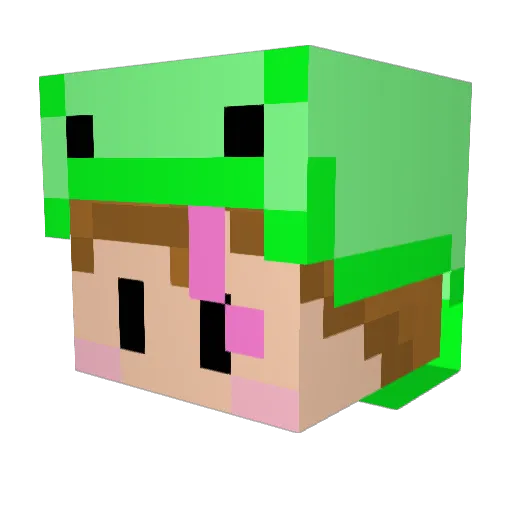 Cheerio1125 Minecraft avatar head, 3D render