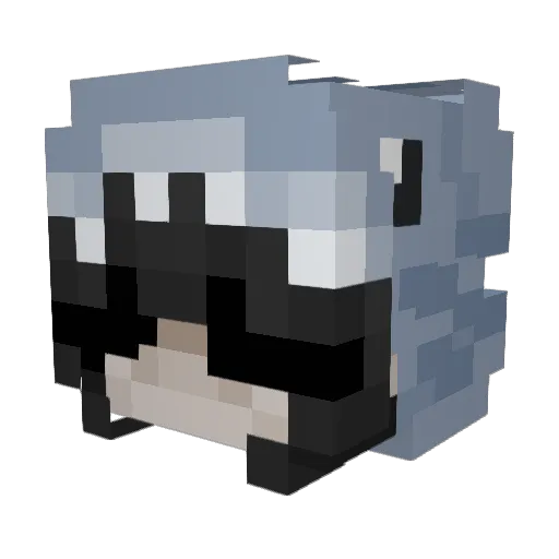 Cheeriowen Minecraft avatar head, 3D render