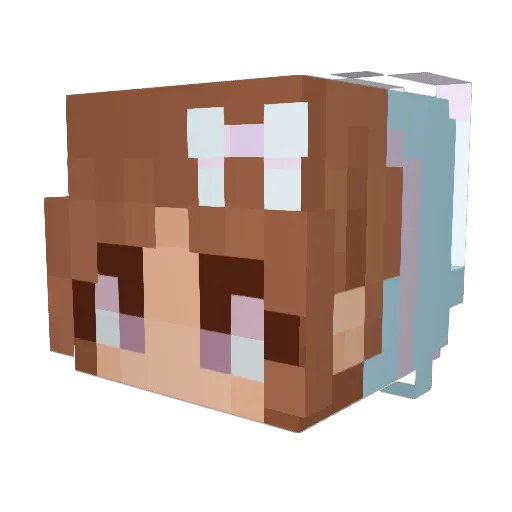 CheeryPie7 Minecraft avatar head, 3D render