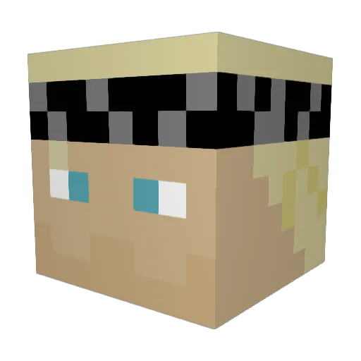 Cheesay_ Minecraft avatar head, 3D render