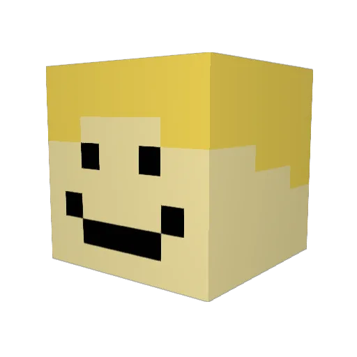 Cheese115 Minecraft avatar head, 3D render