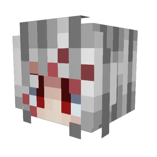 Cheese3030 Minecraft avatar head, 3D render