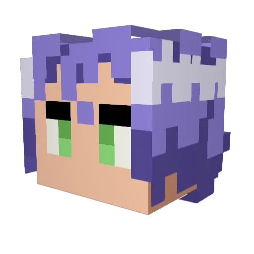 Cheese5500 Minecraft avatar head, 3D render
