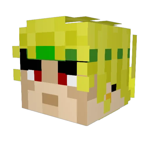 Cheese9147 Minecraft avatar head, 3D render